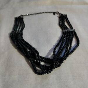 Womans Black Necklace